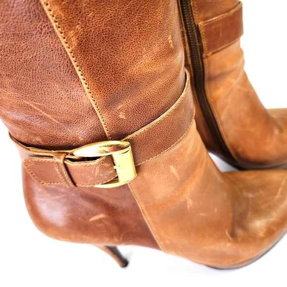 Knee-High Leather Boots Size 7 - Picture 4 of 8